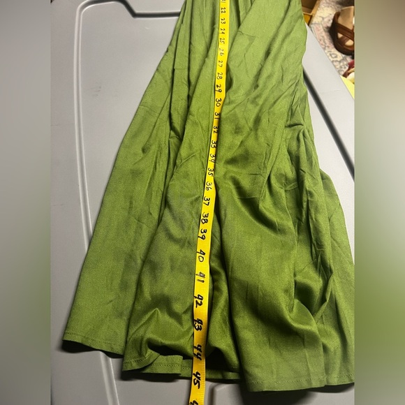 ALEXIA ADMOR Green smocked midi dress size 8 - Picture 13 of 14